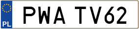 Trailer License Plate